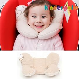 [Kinder Palm] L-line Neck Pillow Organic / Newborn Baby Stroller Car Seat Infant Neck Cushion Neck Pillow (Overseas Sales Only)_Made in Korea